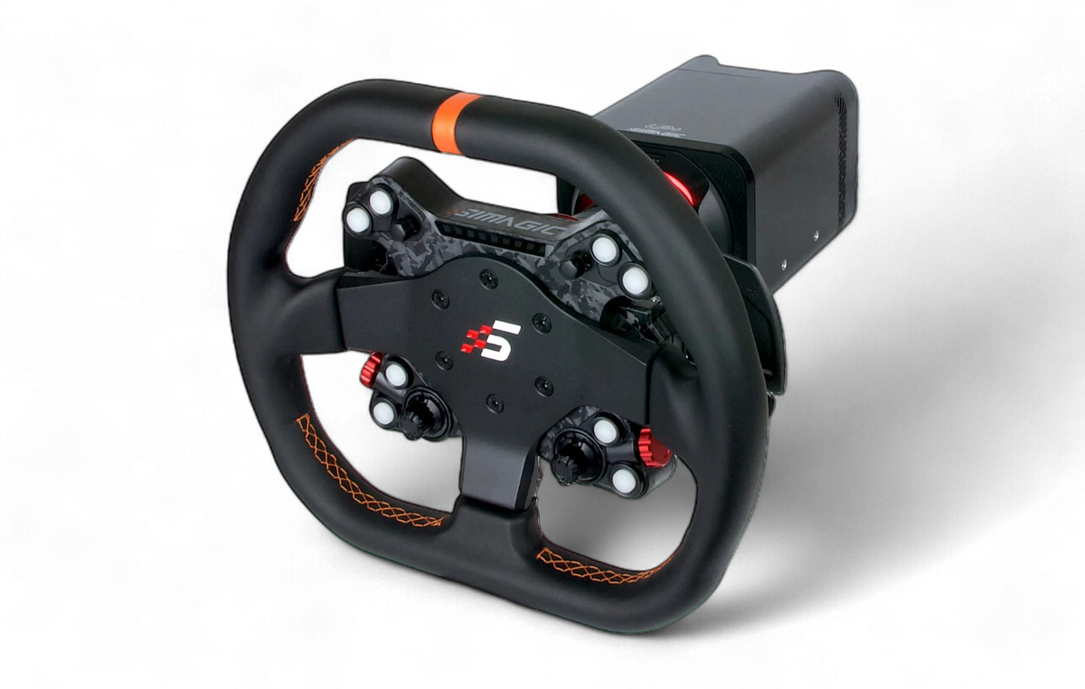 Simagic Alpha EVO + 310G laterale