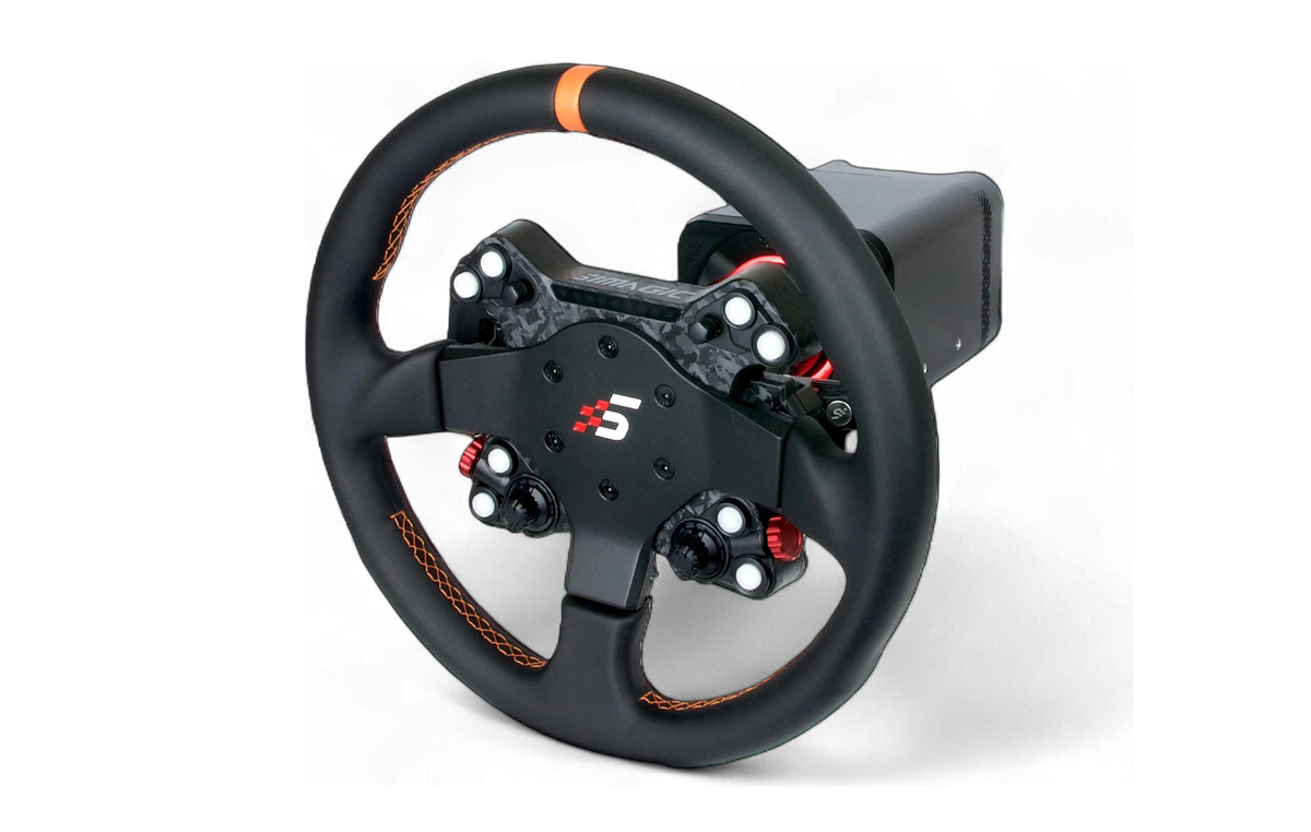 Simagic Alpha EVO + 330T side view