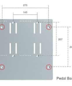 drilling template piastra pedaliera simagic