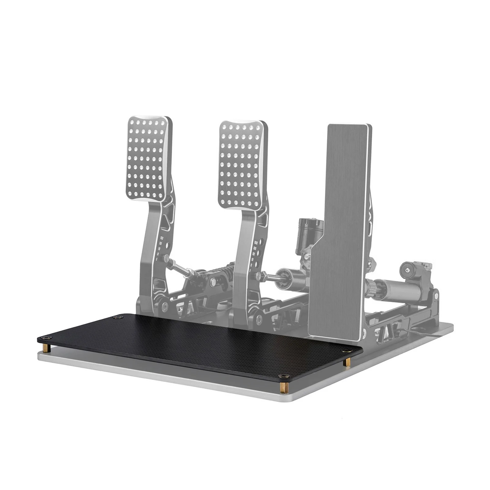 Piastra Battitacco in Fibra di Carbonio montata