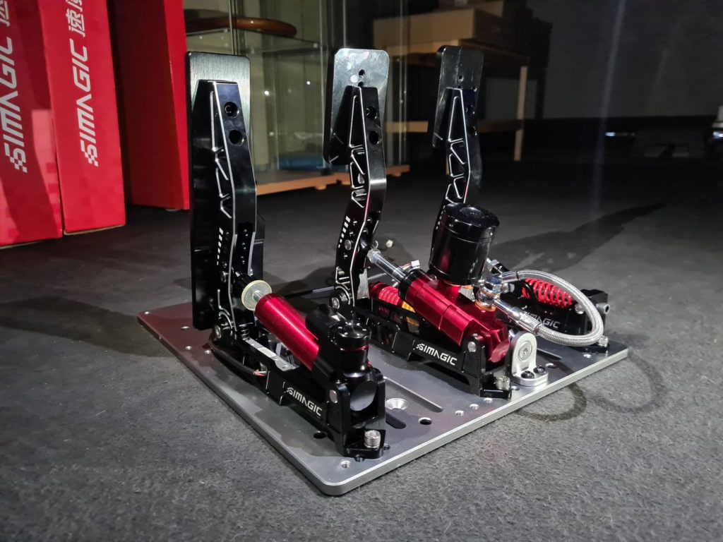 pedaliera simagic sistema idraulico frenata