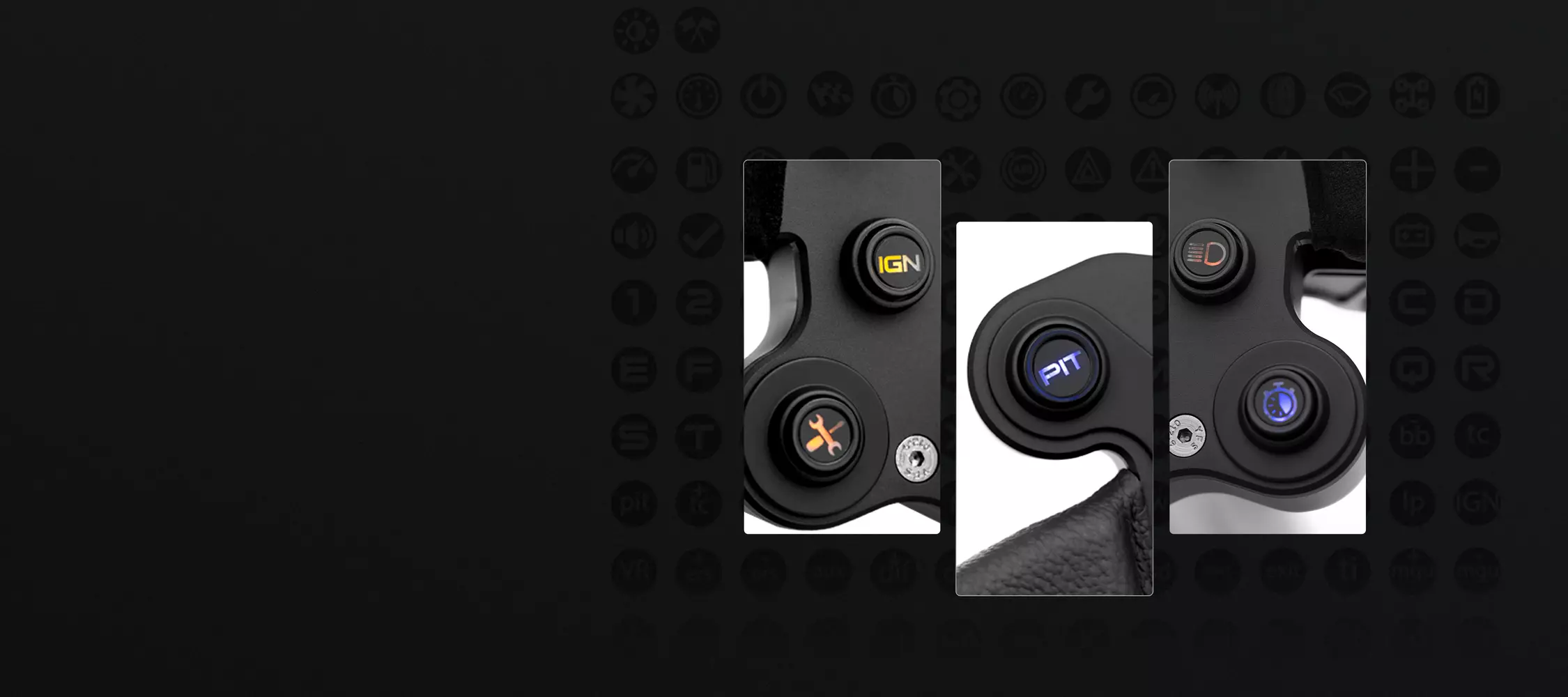 design dei pulsanti Simagic GTS