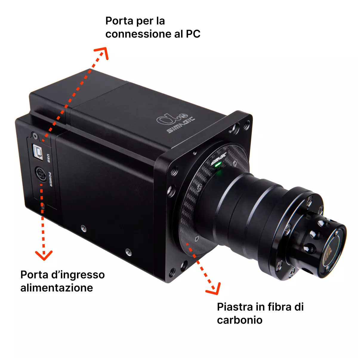 Simagic Alpha mini laterale