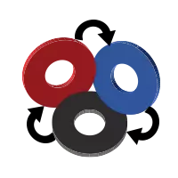 Sistema ad elastomeri intercambiabili p1000