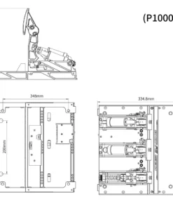 SIMAGIC P1000 dimensioni e template fori