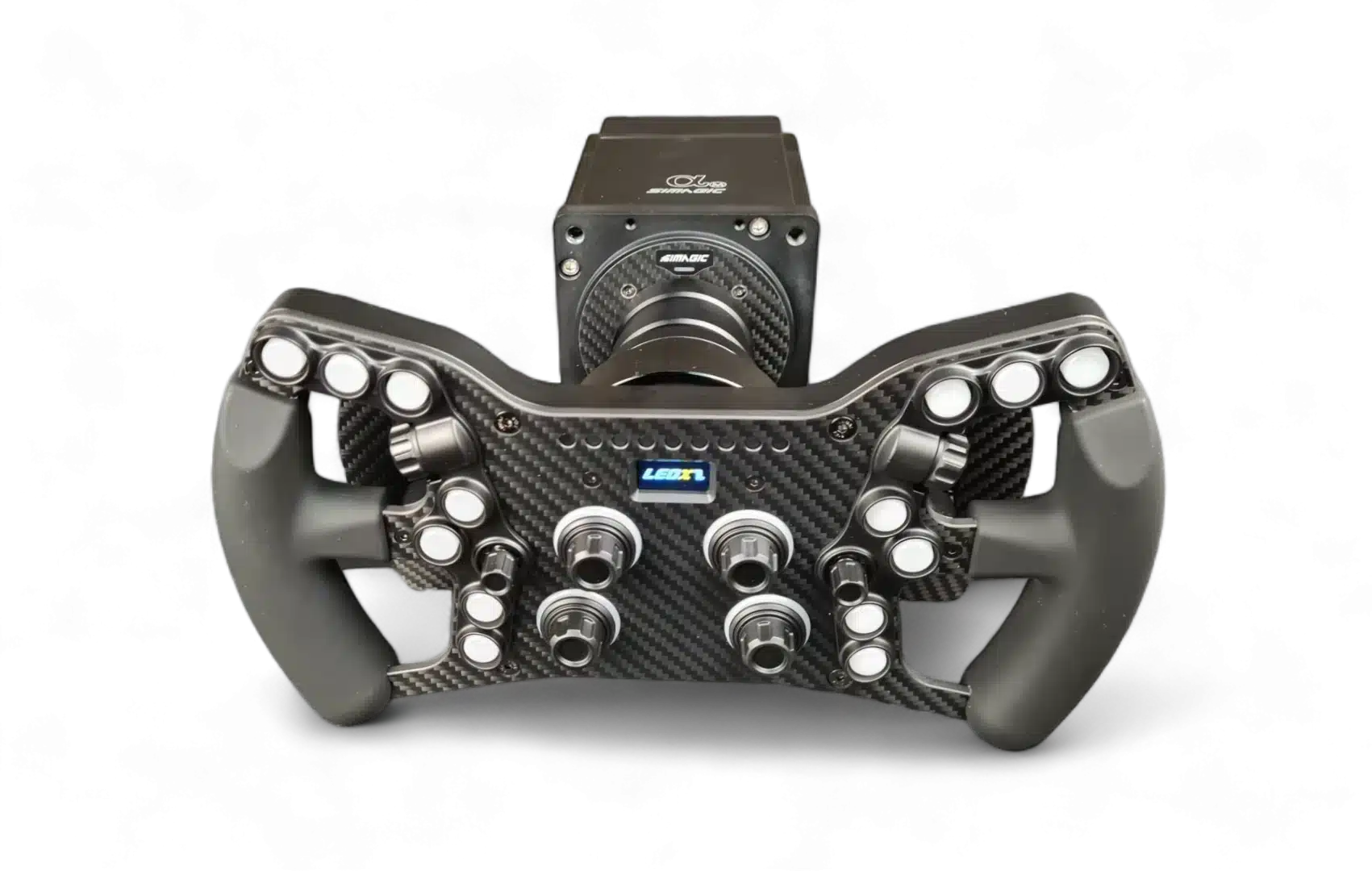 Simagic Alpha Mini + XGT Pro fronte