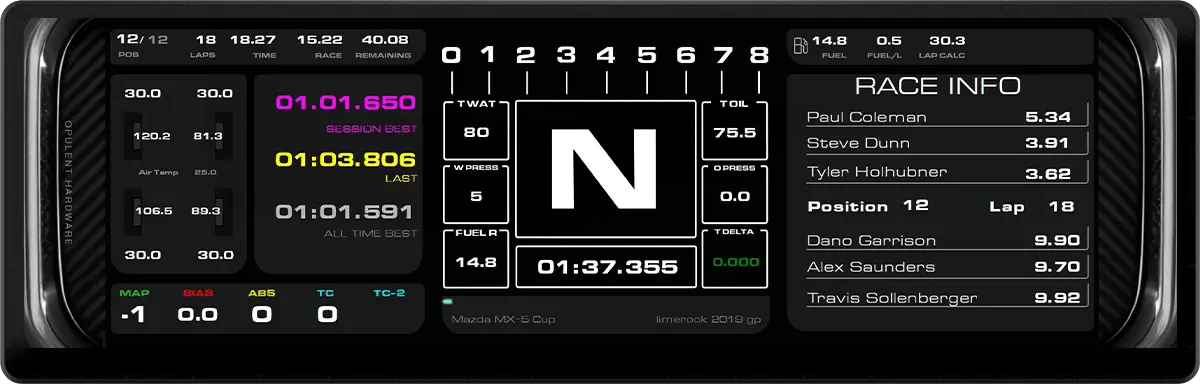 Xenon edge touch screen