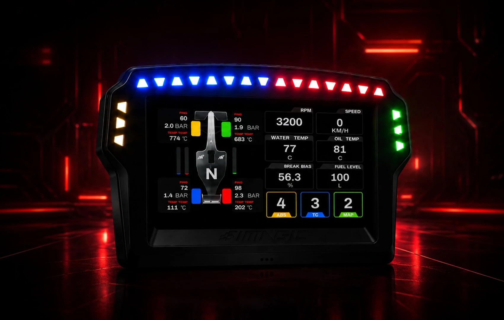 Simagic MagicDash 4 RGB LEDs