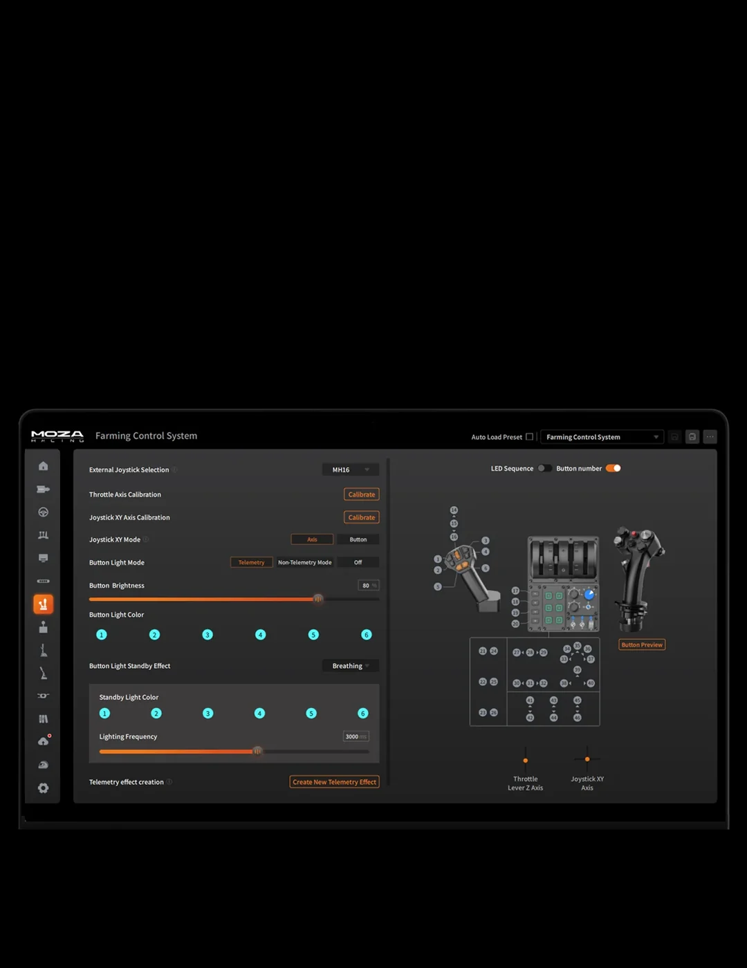 MOZA FCS software mobile